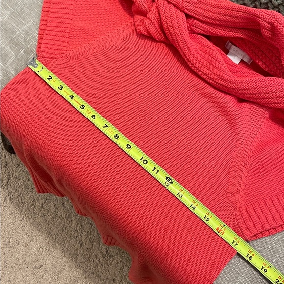 Design History Top Dress Women Size S Coral Soft Knit Cowl Neck Short Sleeves - Picture 12 of 13